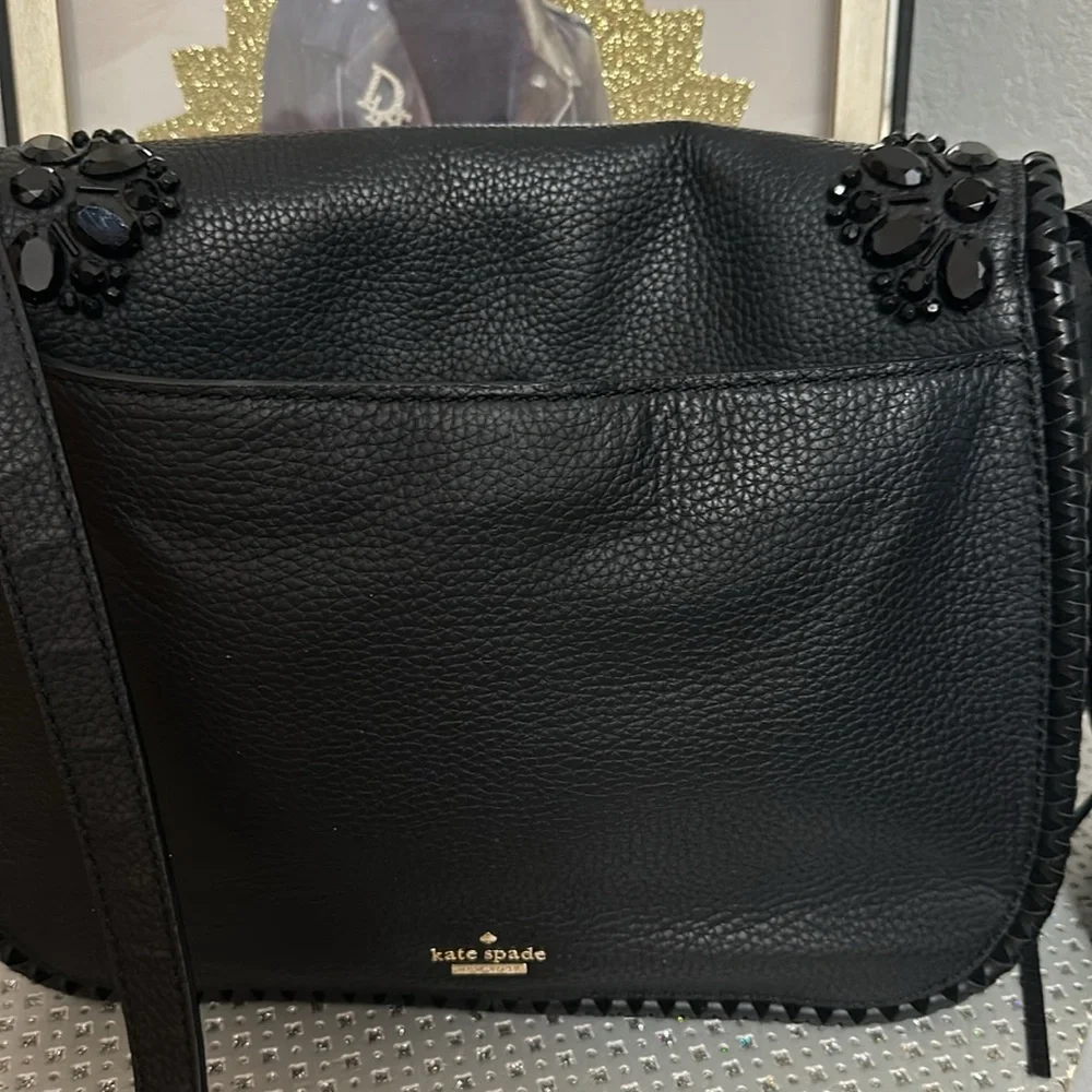Kate Spade Jeweled Leather Small Lietta Bag - Picture 3 of 6